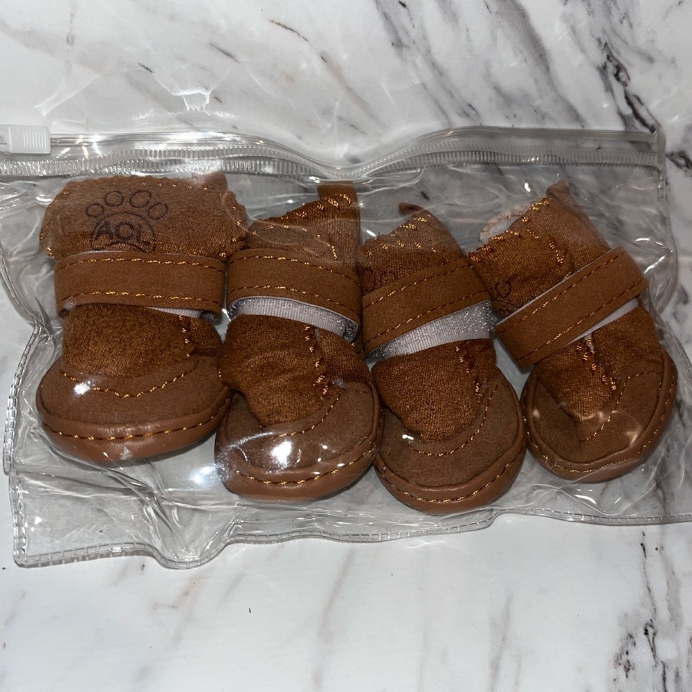 Brown ACL dog boots